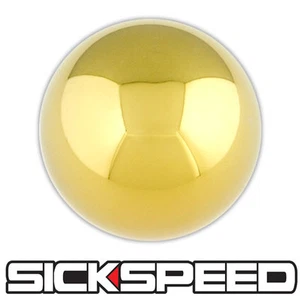 SUPER DOWN LOW ROUND 24K GOLD SHIFT KNOB FOR MANUAL 5/6 SPEED 10X1.25 S10 - Picture 1 of 1