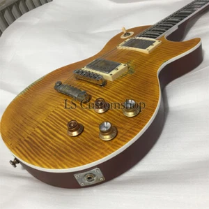 1959 Standard Aged Kirk Hammett Greeny Electric Guitar Relic AA Figured Maple - Picture 1 of 13