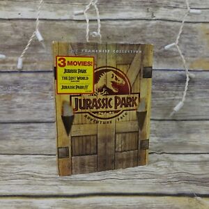 JURASSIC PARK-ADVENTURE PACK-DVD  3 Movies Set Jurassic Park/Lost World/JP III