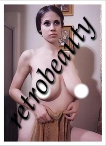 AB116 Artistic Nude Busty Girl Arlene Bell Brunette Pinup 70's Cute Huge Bosom - Picture 1 of 1