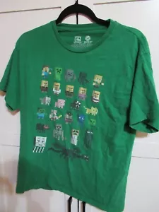 Mojang: Camiseta de manga corta verde Minecraft XL para niños jóvenes - Imagen 1 de 4