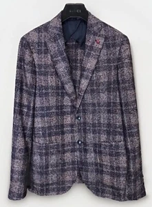 Sartoria Latorre Loro Piana Blazer Wolle Kariert Braun Gr. M IT50 Slim UVP 425£ - Bild 1 von 22