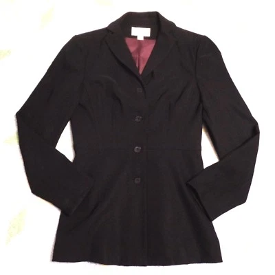 Blazer vintage BARAMI forrado negro talla 2 juniors hecho en EE. UU. Foto 1 de 4