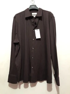 Camicia Marks & Spencer autografo lusso tessuto lavorato a maglia slim fit 4XL £45 - Foto 1 di 12
