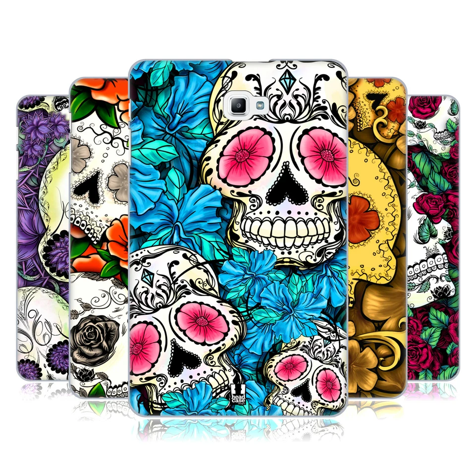 HEAD CASE DESIGNS FLORID OF SKULLS BACK CASE & WALLPAPER FOR SAMSUNG TABLETS 1 - Image 1 of 4