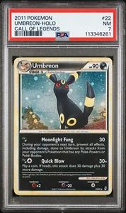 2011 POKEMON CALL OF LEGENDS UMBREON #22 HOLO PSA 7 NM #113346261 - Picture 1 of 2