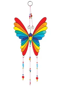 Atrapasol Mariposa Grande Arco Iris Colores, Interior o Exterior 34cm NUEVO - Imagen 1 de 2