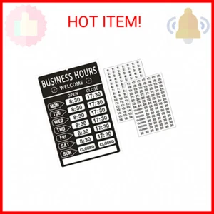 Business Hours Sign,Opening Hour Sign Kit,Changeable Store Hours Sign,Hours of O - Picture 1 of 2
