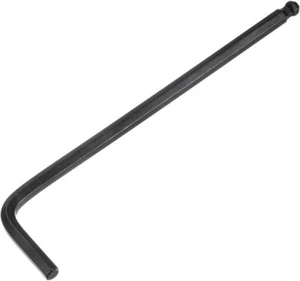 4mm Ball End Hex Key Wrench, L Shaped Long Arm CR-V Repairing Tool, Black - Picture 1 of 3