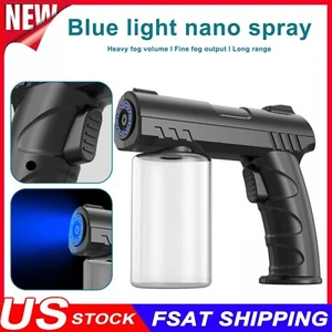 USB 280ML Wireless Blue Light Nano Steam Atomizer Fogger Disinfection Spray Guns - Picture 1 of 13