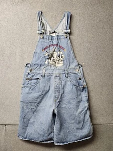 Vintage Disney Jerry Leigh Mickey Minnie Donald Carpenter Overall Shorts M - Picture 1 of 8