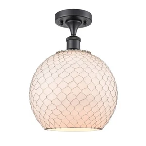 Innovations LG Farm Wire 10" LED Semi, BK/FRS Sphere - 516-1C-BK-G121-10CSN-LED - Picture 1 of 1