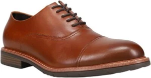 Kenneth Cole Reaction Men's Size 8 Cognac Leather Oxford Dress Shoe, Cognac - Picture 1 of 5