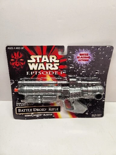 Larami Star Wars Episode 1 Battle Droid Rifle Power Soaker Blaster T3615