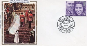 PRINCESS ANNE 1973 Colorano Silk Cachet - Bild 1 von 1