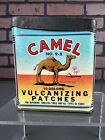 Vintage Camel Vulcanizing Tire Patches Can, No Patches - Used