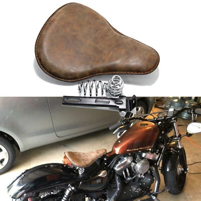 Motorcycle Bobber Solo Seat Spring For Honda Shadow Spirit ACE Aero VT 750 1100 - Image 1 of 4