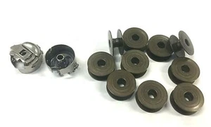 2X Bobbin Cases 541678NBL + 10X Bobbin 40264 Singer 20U/Brother/Tajima/Barudan  - Picture 1 of 1