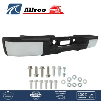 New Steel Rear Bumper W/o Sensor Hole For 2011-2014 Silverado Sierra 2500 3500HD Foto 1 de 4