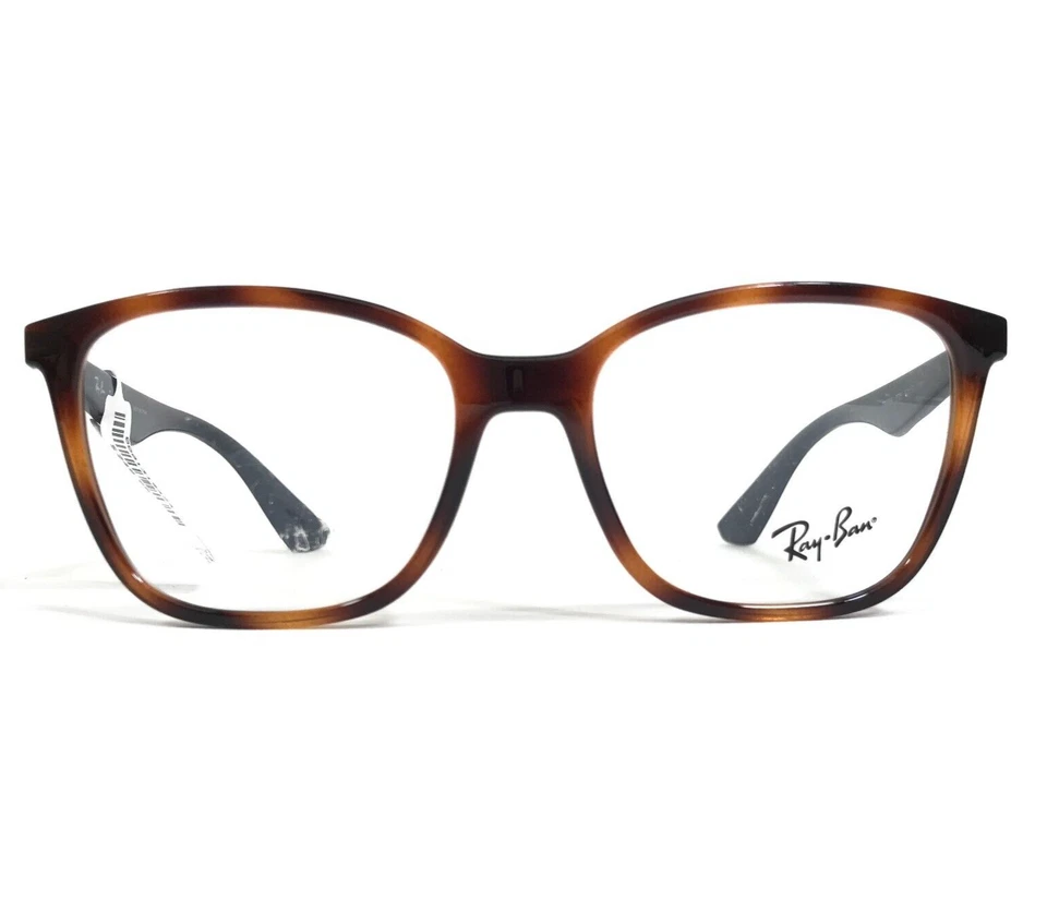 Ray-Ban Eyeglasses Frames RB7066 5585 Blue Brown Tortoise Square 52-17-140 - Image 1 of 4