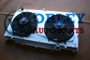 For Nissan Patrol Y61 GU 4.5L TB45E Petrol MT aluminum radiator + shroud + fans - Picture 1 of 4