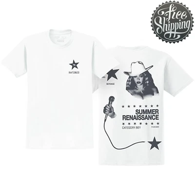 Camiseta Beyoncé Unisex-Adulto Oficial Renacimiento Gira Mundial Merch Verano Foto 1 de 4