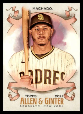 2021 Topps Allen & Ginter Manny Machado #6 San Diego Padres - Image 1 of 2