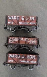 3 x Peco Ward & Gresley Coal Wagons, Good Condition, Free Postage! - Picture 1 of 14