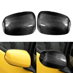 Carbon Fiber Exterior Rear View Mirror Cover Trim For Honda Fit Jazz 2009-2013 - Picture 1 of 9