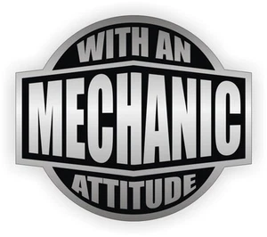 3pcs Mechanic With An Attitude Toolbox Decals Stickers Sarcastic Auto Diesel - Picture 1 of 1