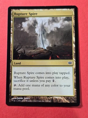 2009 Magic The Gathering Conflux #144 Rupture Spire, Land, C, NF, cd9 - Image 1 of 3