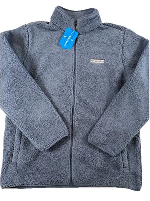 Columbia Hombre Rugged Ridge III Sherpa Cremallera Completa Grande Nuevo Con Etiquetas Azul Claro Foto 1 de 4