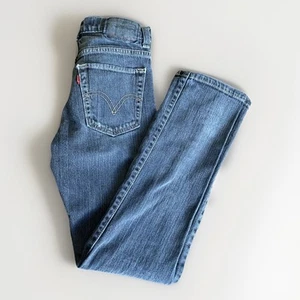 Levi's 510 Skinny Fit Boy's Jeans Black Stretch Size 12 Reg 26 x 26.5 - Picture 1 of 5
