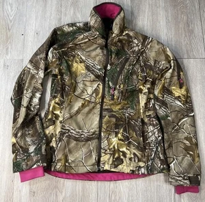 Realtree Women's Softshell Camo Jacket Pink Hiking Hunting Size Medium 38-40 - Picture 1 of 15