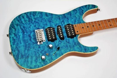 Tom Anderson Angel Quilt Кленовый Топ / Карамельный Кленовый Гриф Ольха Корпус - Изображение 1 из 4