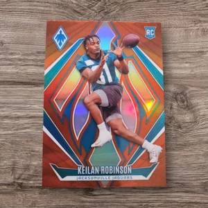 2024 Panini Phoenix Keilan Robertson Rookie RC #212 Jaguars Orange Holo quasi nuovo/come nuovo - Foto 1 di 2