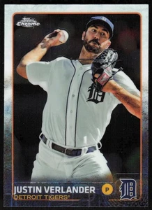 2015 Topps Chrome #191 Justin Verlander - Picture 1 of 2