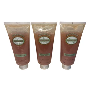 Lote de 3 exfoliantes de ducha de almendras L'Occitane 200 ml 7,1 oz hechos en Francia nuevos - Imagen 1 de 12