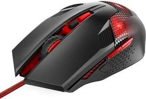TECKNET Wired Gaming Mouse, 8000 DPI Adjustable Optical Sensor USB Computer Mou - Picture 1 of 12
