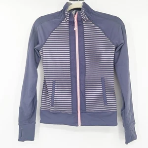 Lululemon Ivivva Girls Stellar Switch Up Full Zip Thumbhole Reversible Jacket 12 - Picture 1 of 7
