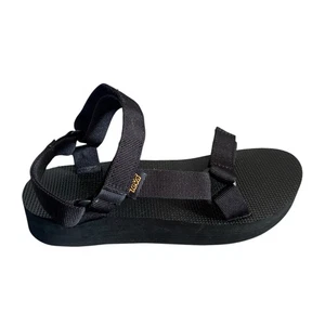 Teva Sandals Womens 8 Midform Universal Platform Black Hook & Loop SN1090969 - Picture 1 of 9
