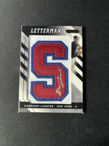 2008 Razor Letterman #GL-L Garrison Lassiter Letter S Patch - Picture 1 of 2
