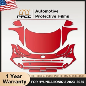 For Hyundai IONIQ 6 2023-2025 Full Front Precut Paint Protection Film Clear PPF - Picture 1 of 20