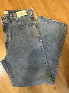 Abercrombie & Fitch Jeans Damen 32 14R 90s Relaxed High Rise Straight NEU - Bild 1 von 9