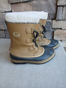 Sorel Youth US 6 EU 38 Yoot Pac Braun Nylon Wasserdicht Winter Schnee Stiefel Kinder - Bild 1 von 11