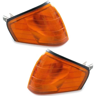 R129 W129 SL Yellow Indicator Headlight Mercedes-Benz Set Left & Right - Image 1 of 4