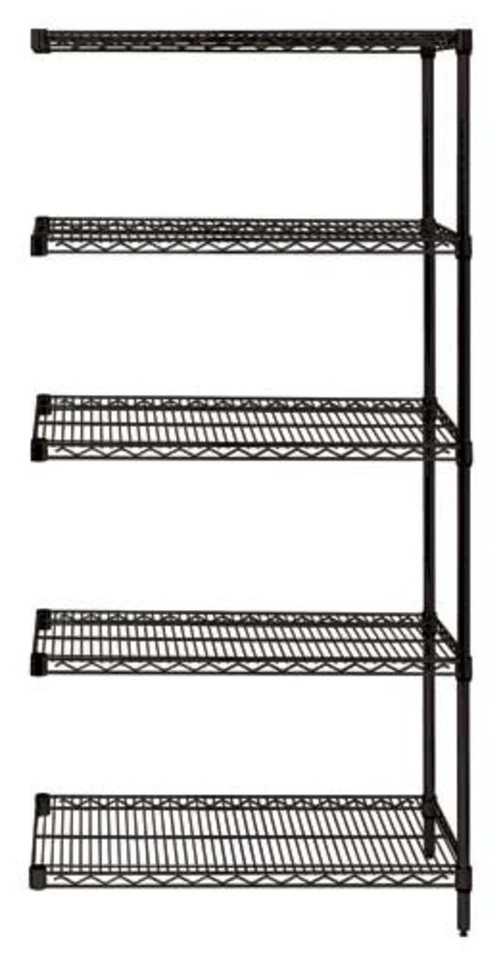 Quantum Storage Systems - AD74-2448BK-5 - KIT ADICIONAL DE 5 PRATELEIRAS FIO PRETO 74 polegadas - Imagem 1 de 1