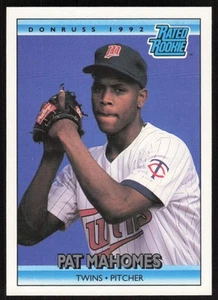 Tarjeta de novato Donruss Pat Mahomes 1992 (RC) #403 - Minnesota Twins - Imagen 1 de 2