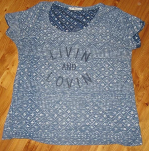 Camiseta Maurices 2 Plus Azul Plegada S/S Abierta Cuello Redondo Excelente Usada ¡Linda! - Imagen 1 de 8