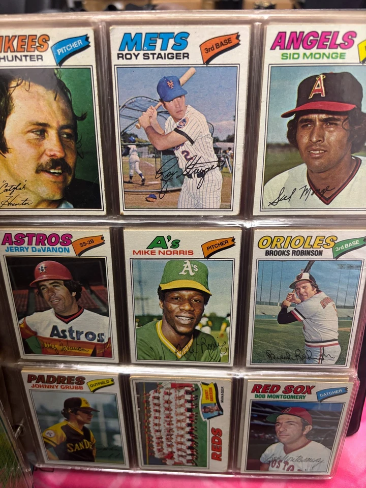 Juego completo de béisbol 1977 Topps 1-660 EX+ Murphy Dawson Fidrych Sutter novato Foto 1 de 4